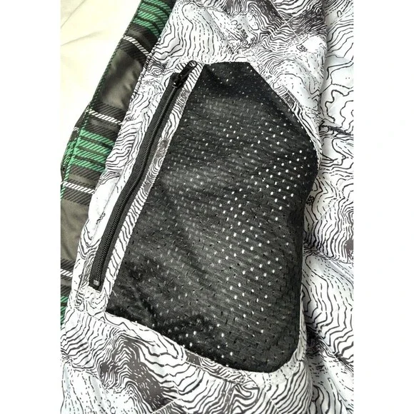 Triple nickel 555 Girl Green Plaid Puffer Jacket‎ Size 12 SKU BR650 - Picture 9 of 14